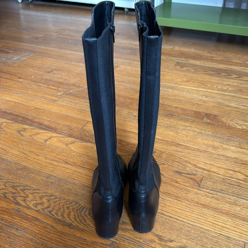 Tootsies Black Leather Knee High Boots similar to *Stuart Weitzman 50/50 Boots*